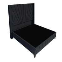 Dormitorio Lienz + Cabecera emperatriz Cadíz 1.5 plz - Gris Oscuro