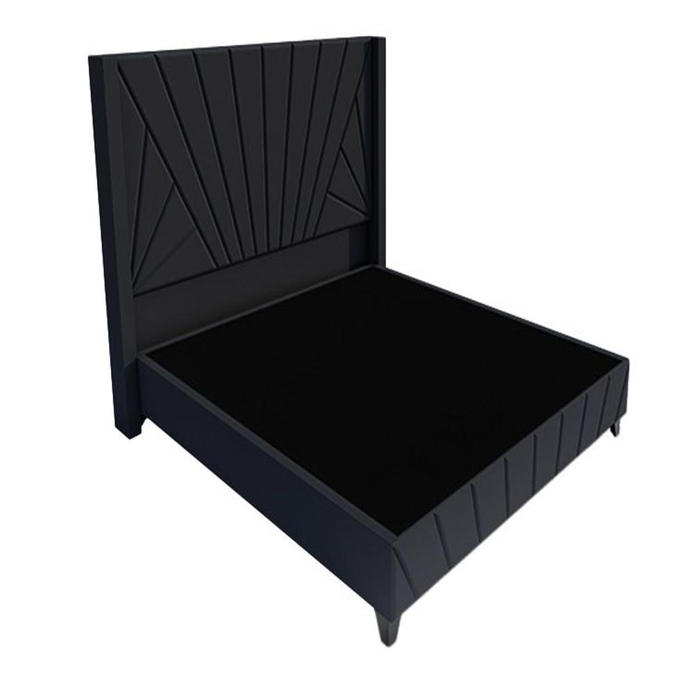 Dormitorio Lienz + Cabecera Emperatriz Cadíz 2plz - Gris Oscuro