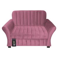 Sofá Cama Vancouver 2 Plz - Rosado
