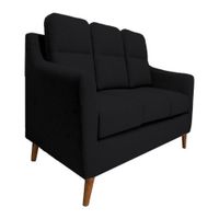 Sofa 3 Cuerpos Florina - Negro