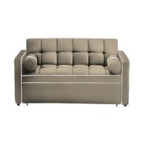 Sofá Cama Valandovo con Almohadas 1.5 Plz - Beige Claro