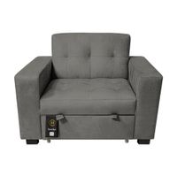 Sofa Cama Madison 1 Plz - Gris Oscuro