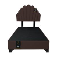 Dormitorio Afrodita + Cabecera patas ajustables 2 plz - Chocolate