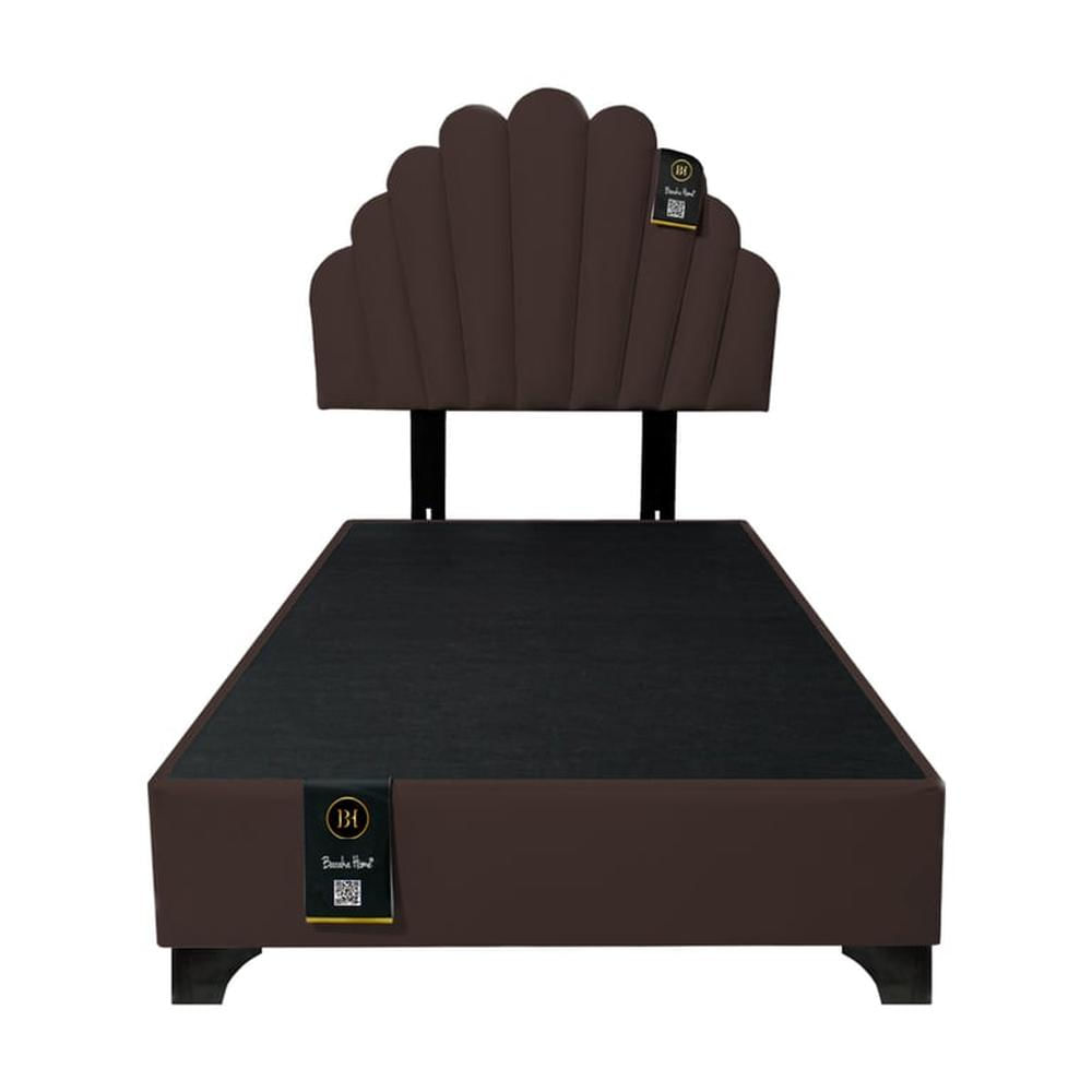 Dormitorio Afrodita + Cabecera patas ajustables 2 plz - Chocolate