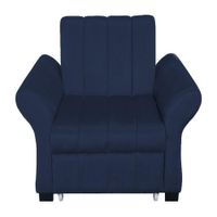 Sofa Cama Vancouver 1 Plz - Azul Marino