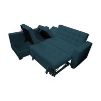 Sofá Cama Multifuncional Kavala 3 Cuerpos - Cobalto