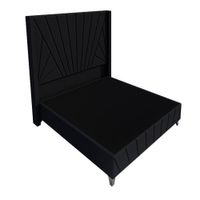 Dormitorio Lienz Cabecera Emperatriz Cadíz 2plz - Negro