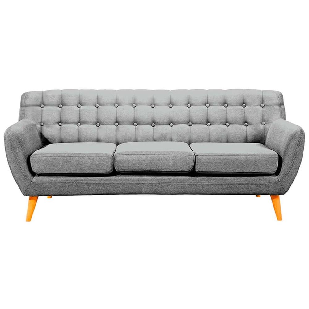 Sofá Vintage Louth 3 cuerpos - Gris claro