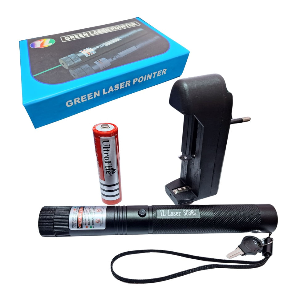 Puntero Laser Verde y Rojo Recargable Gran Alcance