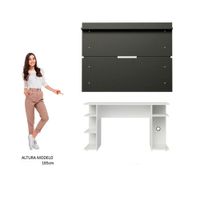 Escritorio Gamer con Wall Panel Butor - Blanco
