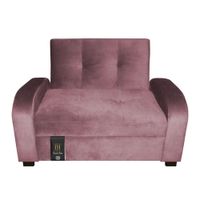 ofá Cama Oakland 1.5 Plz - Rosado