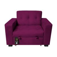 Sofa Cama Madison 1 Plz - Purpura