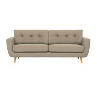Sofá Vintage Natan 3 cuerpos - Beige Claro