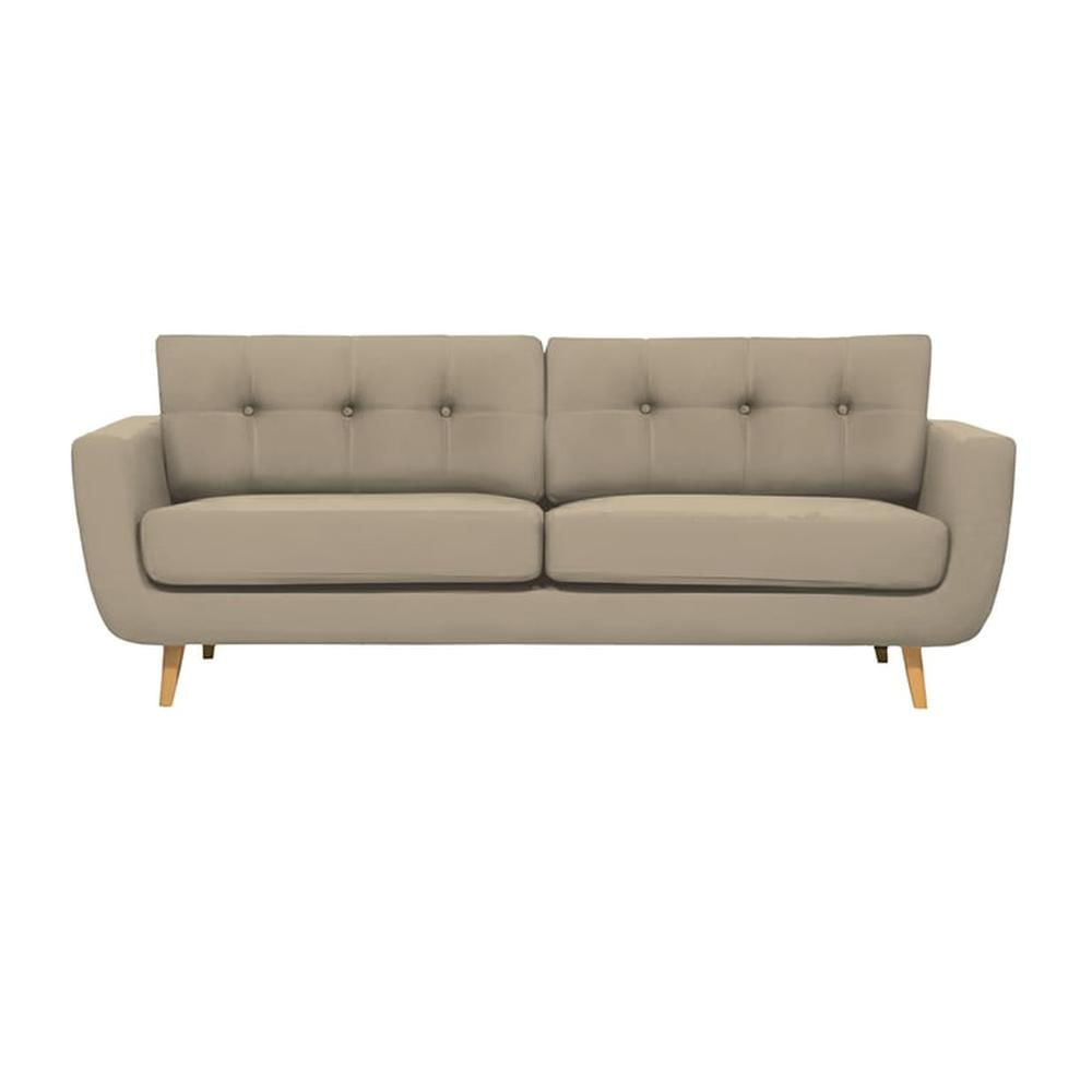 Sofá Vintage Natan 3 cuerpos - Beige Claro