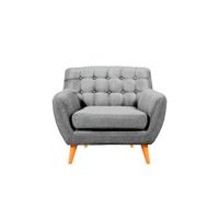 Sofá Vintage Louth 1 Cuerpo - Gris claro