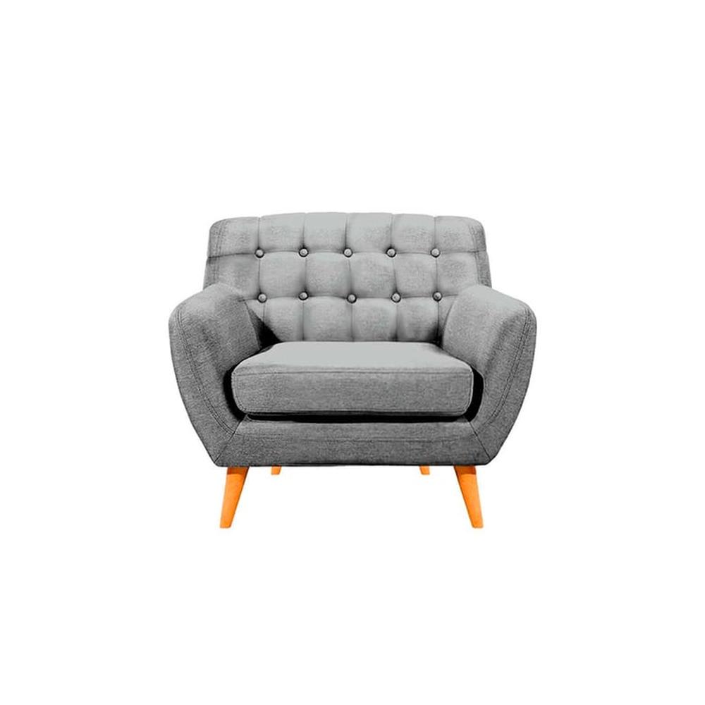 Sofá Vintage Louth 1 Cuerpo - Gris claro
