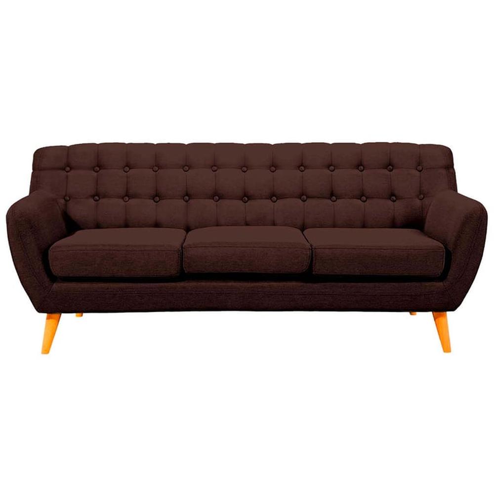 Sofá Vintage Louth 3 cuerpos - Chocolate