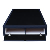 Base De Cama Bregenz 1.5 Plz - Azul Marino