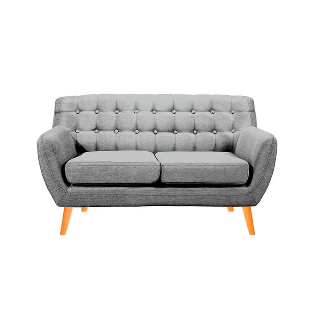 Sofá Vintage Louth 2 Cuerpos - Gris claro