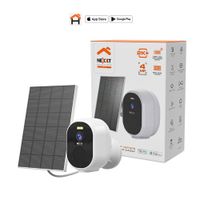 Cámara Smart Fija Batería Panel Solar 2K Nexxt Home