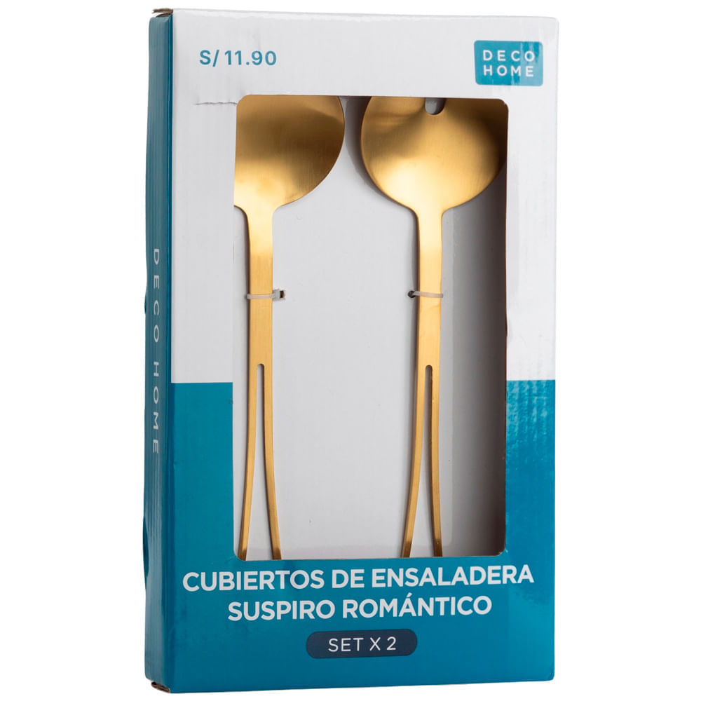 Set de Cubiertos Ensalada DECO HOME Suspiro Romántico 2pzas