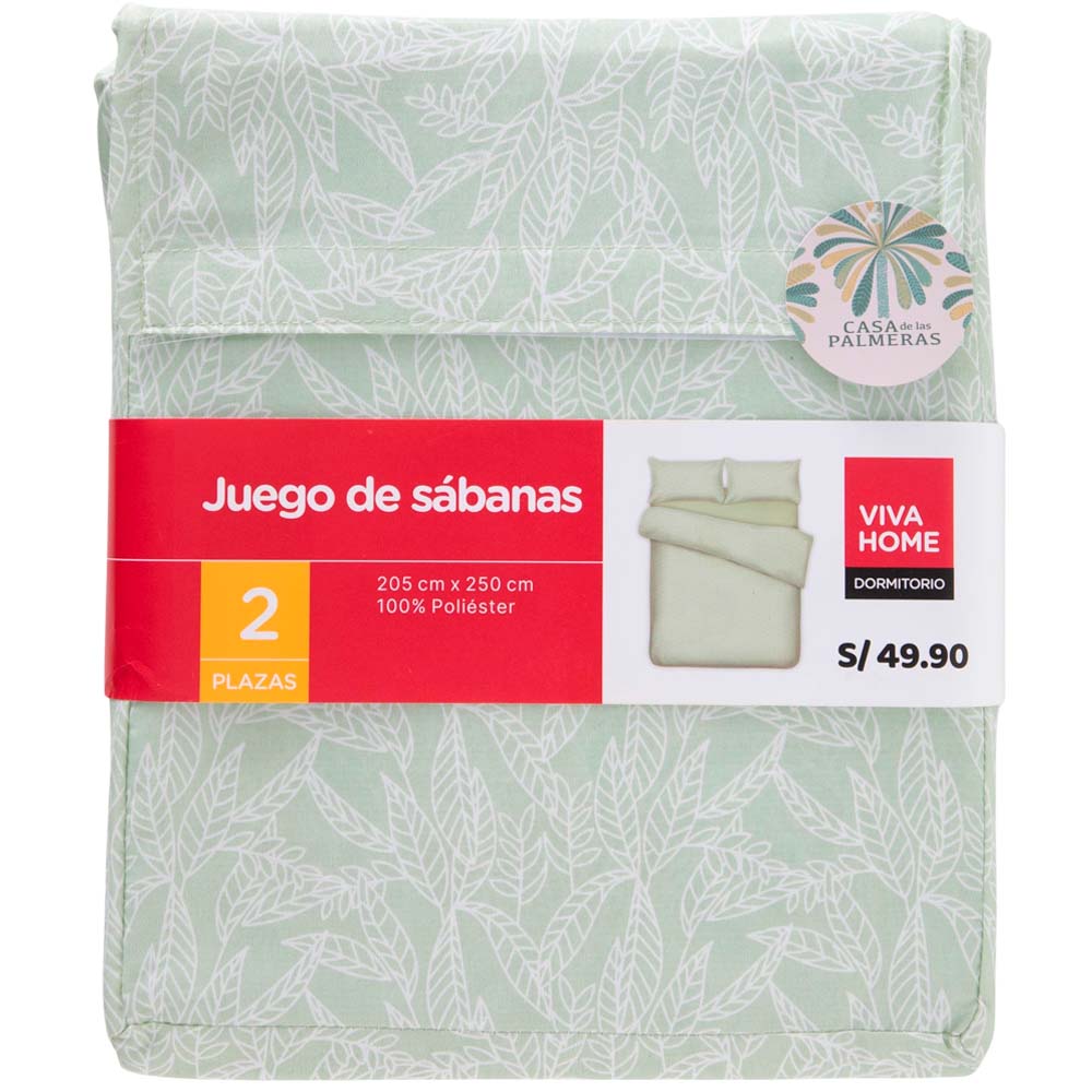 Sábanas VIVA HOME 2 Plazas Casa Palmeras Dis2