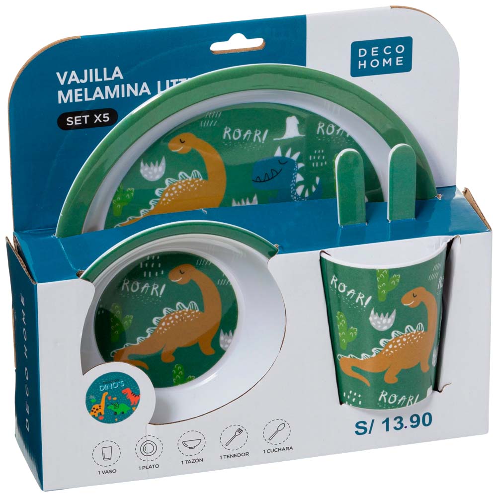 Set de Vajillas DECO HOME Melam Little Boy 5pzas