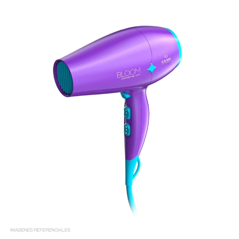 Secadora de Cabello GAMA Diamond Bloom Ceramic Ion Violeta