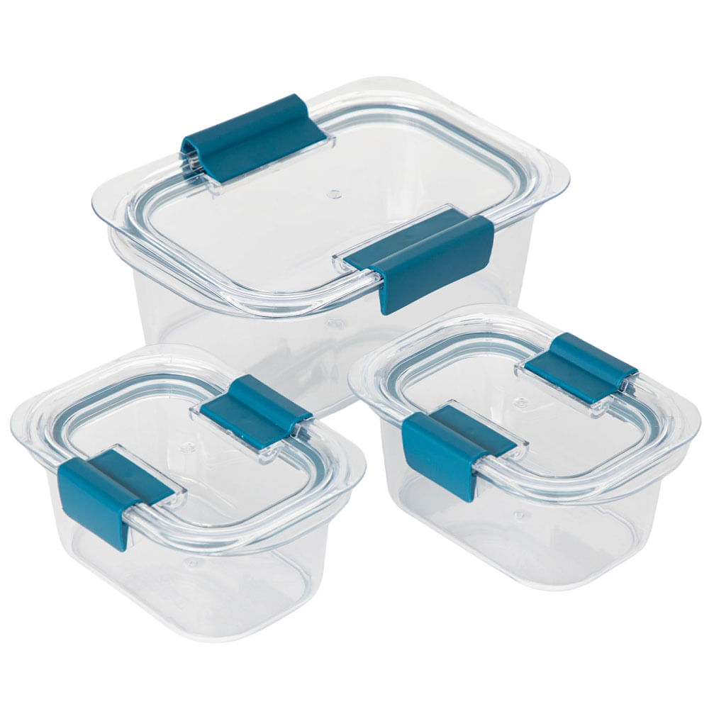 Set de Contenedores DECO HOME Con Clip Oi 2025 3un