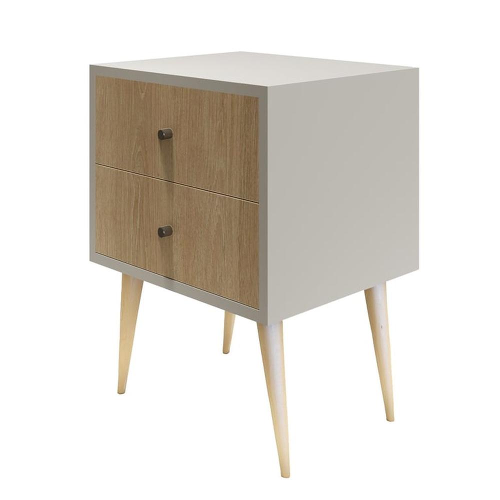 Velador Vintage - Blanco y Damasco