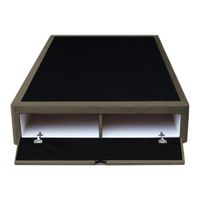 Base De Cama Bregenz 1.5 Plz - Beige Oscuro