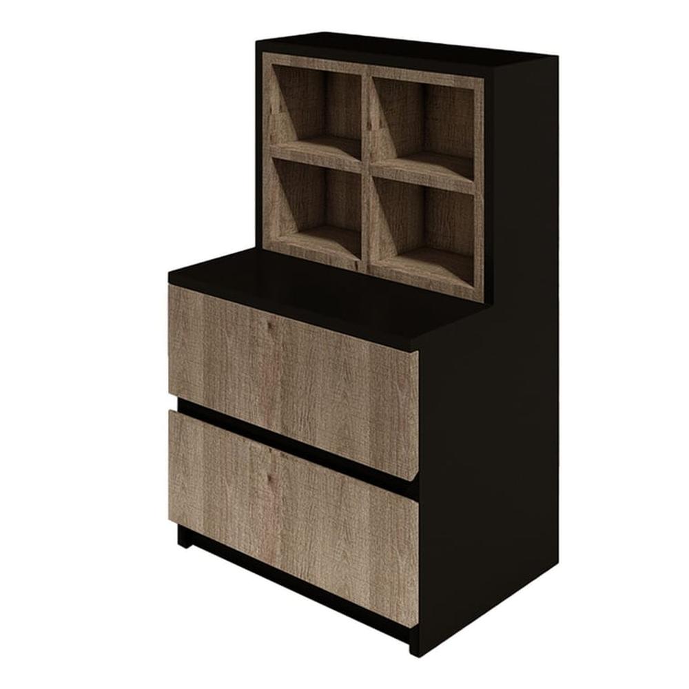 Velador Rakver - Negro y Macchiato