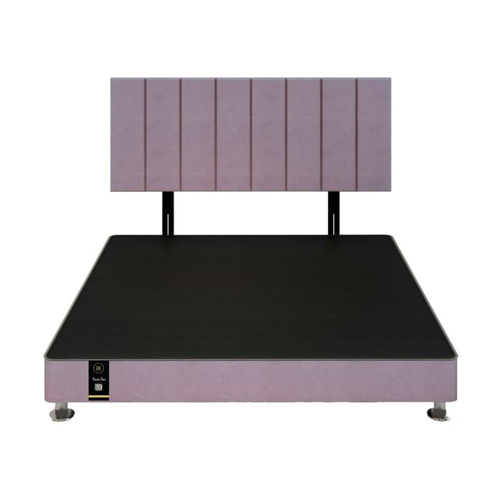 Dormitorio Linz 1.98 x 2.03 + Cabecera Neuss Pata Desmontable King - LILA