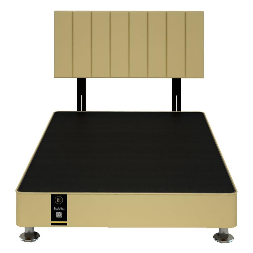 Dormitorio Linz + Cabecera Neuss Pata Desmontable 2 Plz - Beige Claro