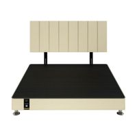 Dormitorio Linz 1.98 x 2.03 + Cabecera Neuss Pata Desmontable King - Ivory