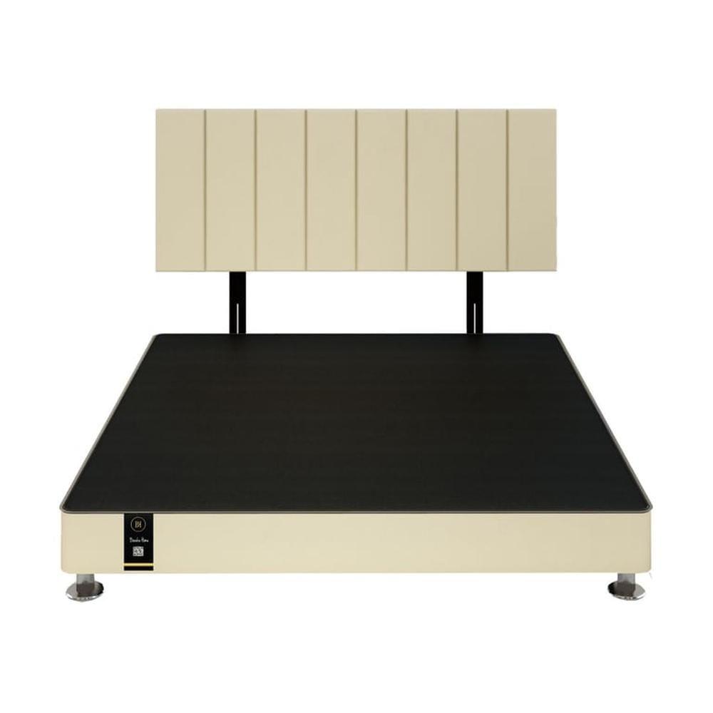 Dormitorio Linz 1.98 x 2.03 + Cabecera Neuss Pata Desmontable King - Ivory