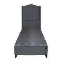 Dormitorio Visby 1.5 plz - Gris Oscuro