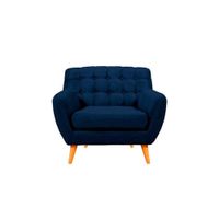 Sofá Vintage Louth 1 Cuerpo - Azul Marino