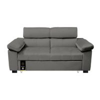 Sofá Cama Baltimore 2 Plz - Gris Oscuro