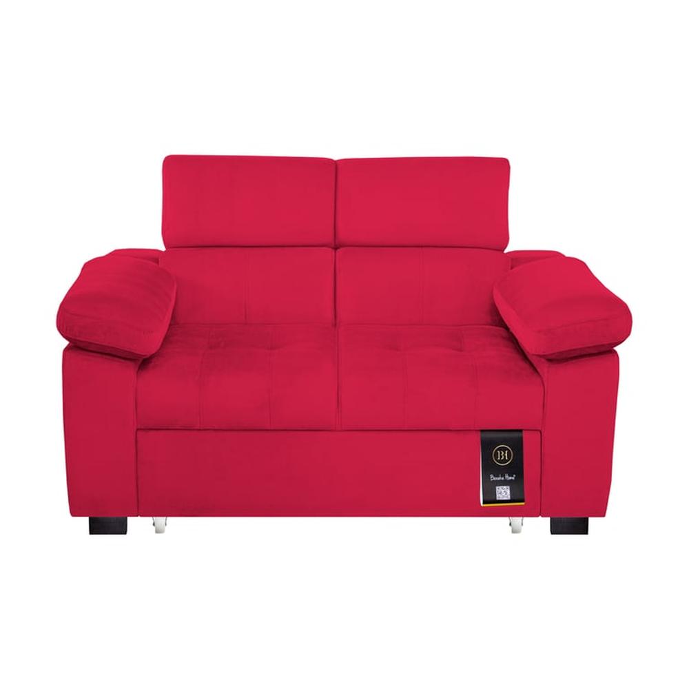 Sofá Cama Baltimore 1.5 Plz - Rojo
