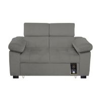 Sofá Cama Baltimore 1.5 plz - Gris Oscuro