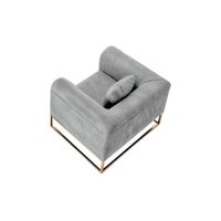 Sofá Luxury Dolneni 1 Cuerpo - Gris claro