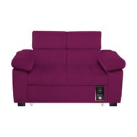 Sofá Cama Baltimore 1.5 Plz - Púrpura