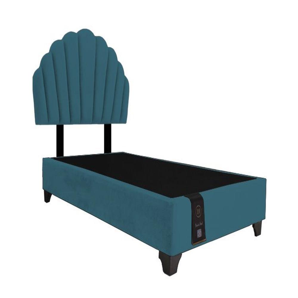 Dormitorio Afrodita + Cabecera patas ajustables 2 plz - Cobalto
