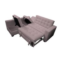 Sofá Cama Multifuncional Kavala 3 Cuerpos - Rosado