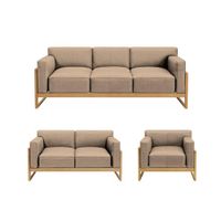 Juego de sala 3 2 1 Luxury Lipkovo - Beige claro