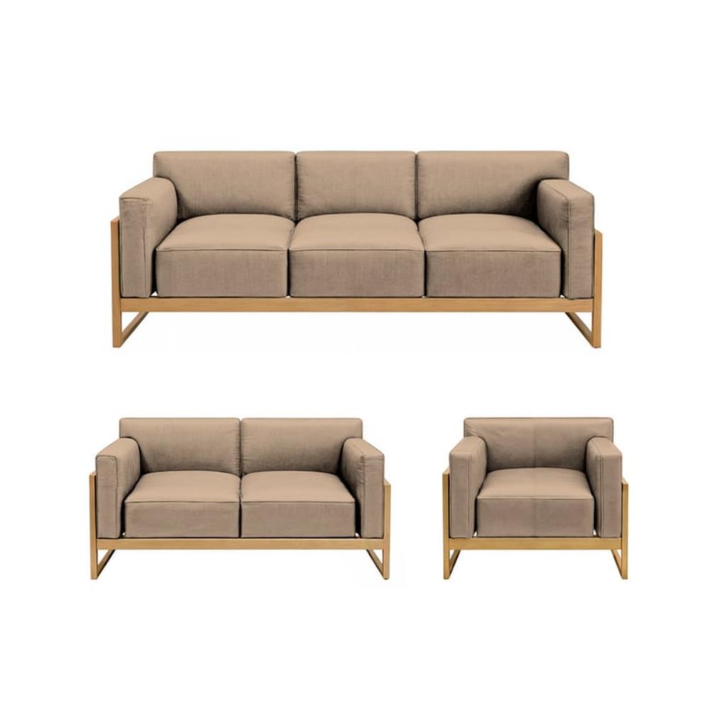 Juego de sala 3 2 1 Luxury Lipkovo - Beige claro