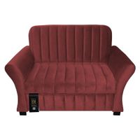 Sofá Cama Vancouver 1.5 Plz - Rojo