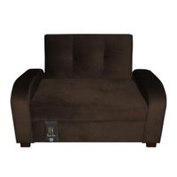 Sofá Cama Oakland 1.5 Plz - Chocolate