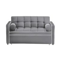 Sofá Cama Valandovo con Almohadas 2 Plz - Gris claro